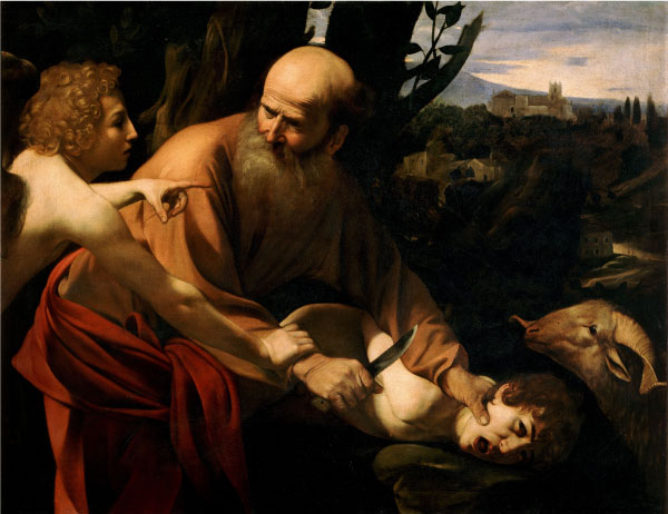 Sacrifice of Isaac-Caravaggio, Uffizi